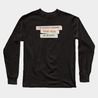 Book Taste Long Sleeve T-Shirt